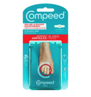 Compeed – Ampoules aux Orteils Pansements, 8 pansements