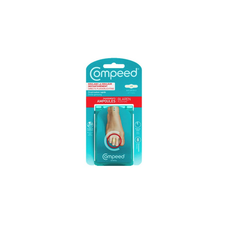 Compeed – Ampoules aux Orteils Pansements, 8 pansements