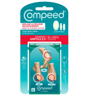 Compeed – Ampoules Assortiment Pansements, 5 pansements