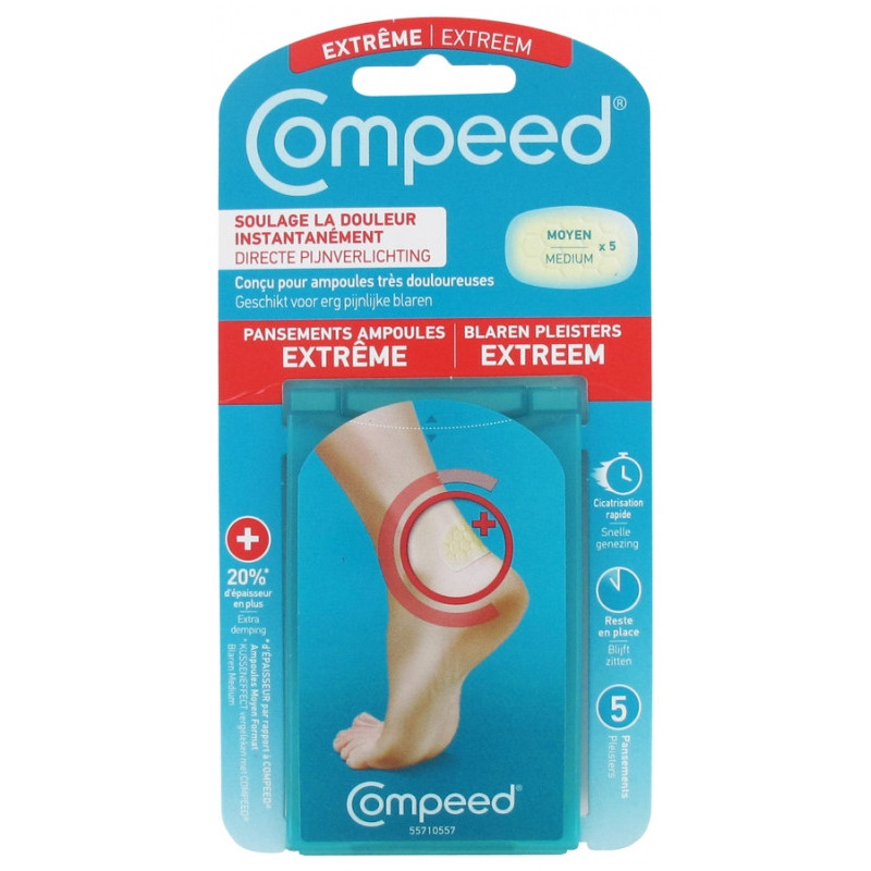 Compeed – Ampoules Extrême Pansements, 5 pansements Compeed – Ampoules Extrême Pansements, 5 pansements