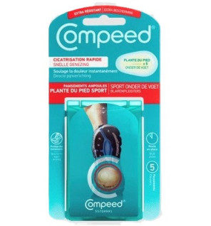 Compeed – Ampoules Plante du Pied Pansements, 5 pansements