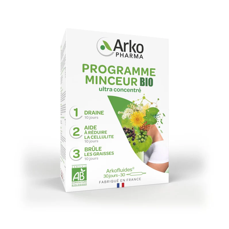 Arkopharma – Arkofluides® BIO Programme Minceur, 30 ampoules