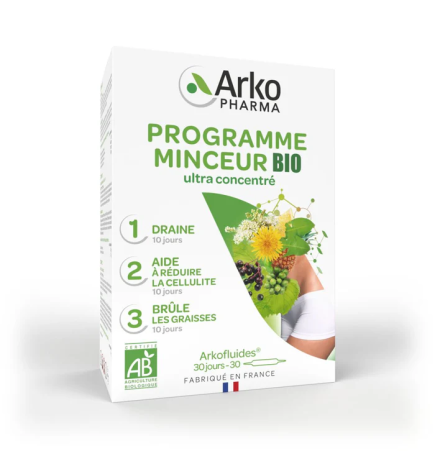 Arkopharma – Arkofluides® BIO Programme Minceur, 30 ampoules