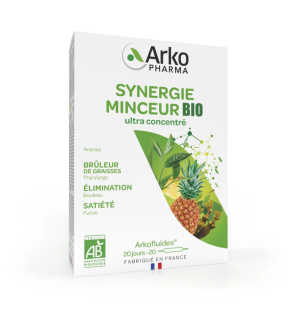 Arkopharma – Arkofluides Synergie Minceur Bio, 20 ampoules