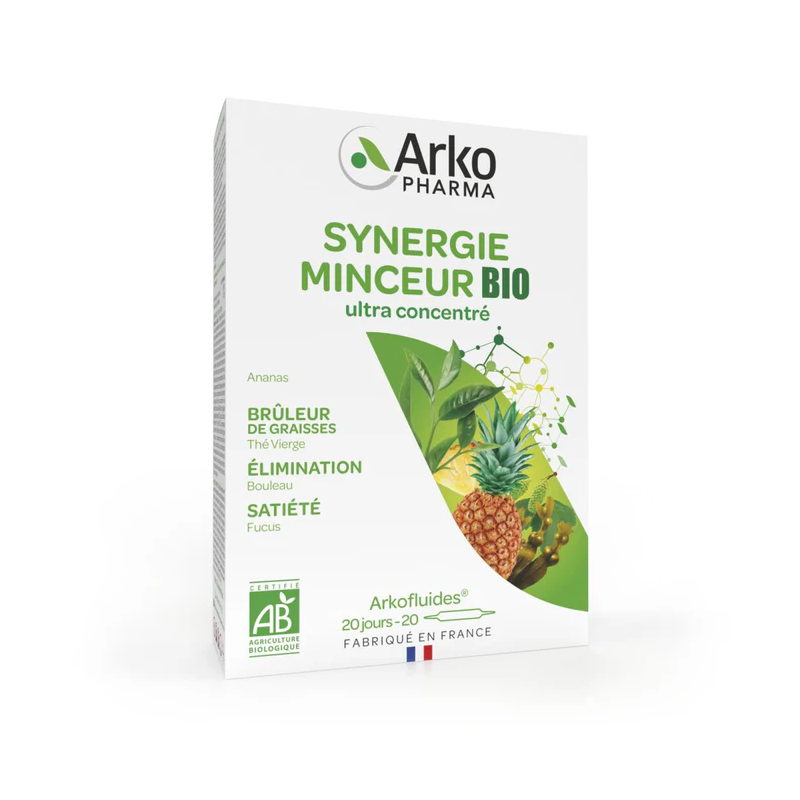 Arkopharma – Arkofluides Synergie Minceur Bio, 20 ampoules Arkopharma – Arkofluides Synergie Minceur Bio, 20 ampoules