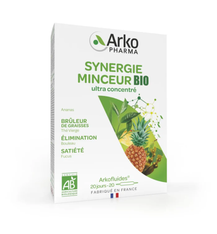 Arkopharma – Arkofluides Synergie Minceur Bio, 20 ampoules