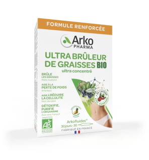 Arkopharma – Arkofluides® BIO Ultra Brûleur de graisses, 30 ampoules