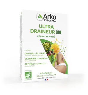 Arkopharma – Arkofluides Ultra Draineur Bio, 30 ampoules