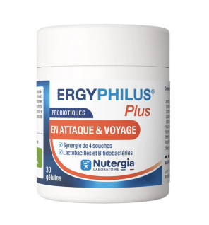 Nutergia – Ergyphilus Plus Probiotiques En Attaque & Voyage, 30 gélules