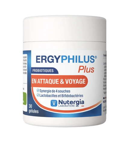 Nutergia – Ergyphilus Plus Probiotiques En Attaque & Voyage, 30 gélules