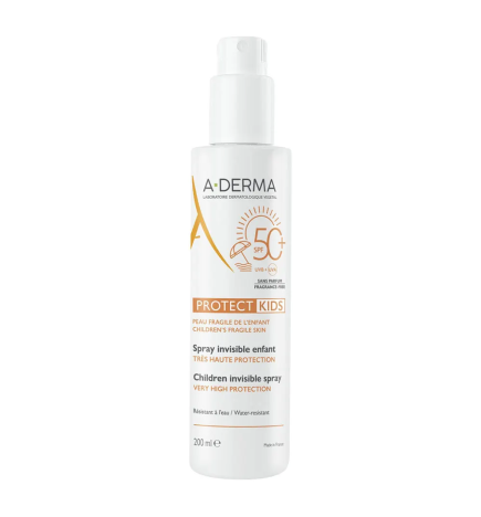 A-Derma – Protect Spray Invisible Enfant SPF50+, 200 ml