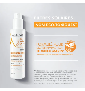 A-Derma – Protect Spray Invisible Enfant SPF50+, 200 ml