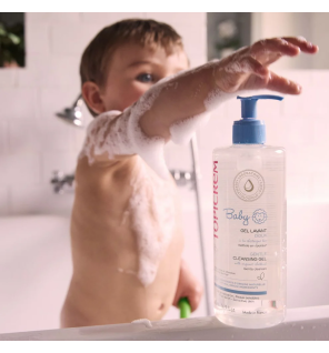 Topicrem – Bébé Gel Lavant Doux Visage, Corps et Cheveux, 500 ml