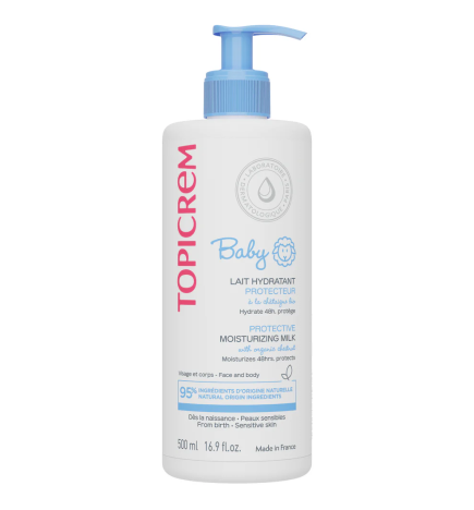 Topicrem – Baby Lait Hydratant Protecteur, 500 ml