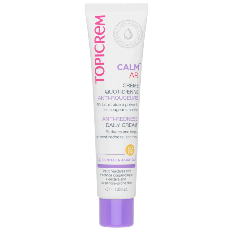 Topicrem – Calm+ Crème quotidienne anti-rougeurs SPF50+, 40 ml