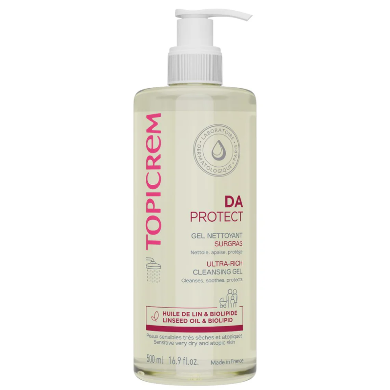 Topicrem – DA Protect Gel nettoyant surgras, 500 ml