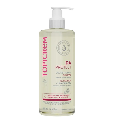 Topicrem – DA Protect Gel nettoyant surgras, 500 ml