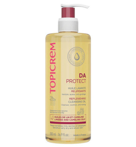 Topicrem – DA Protect Huile lavante relipidante, 500 ml