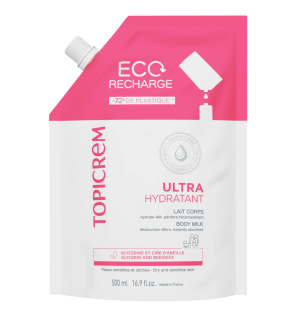 Topicrem – Ultra-hydratant Lait corps éco-recharge, 500 ml