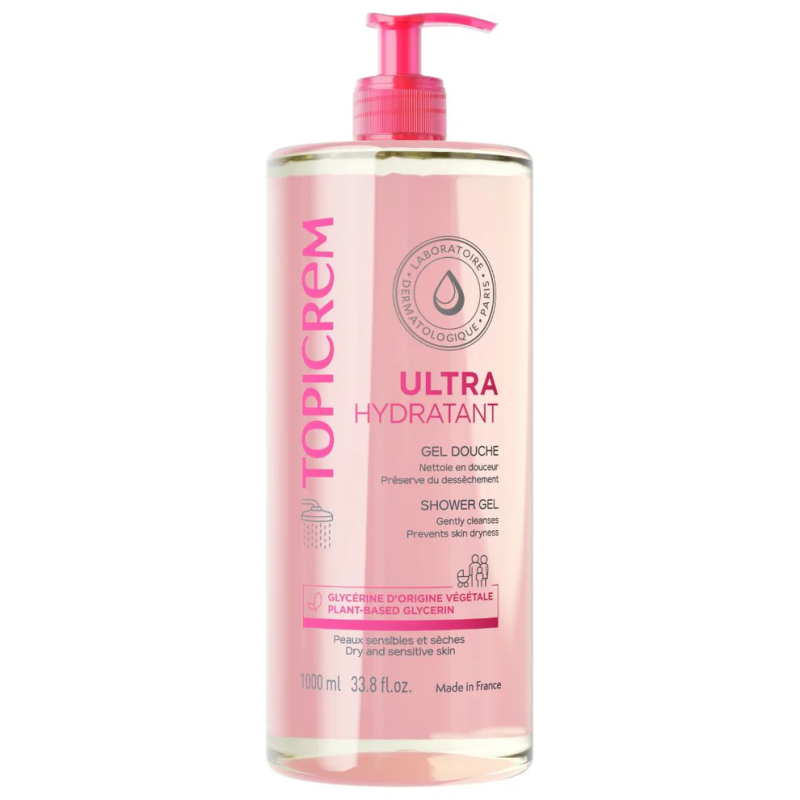 Topicrem – Ultra-hydratant Gel douche, 1 L