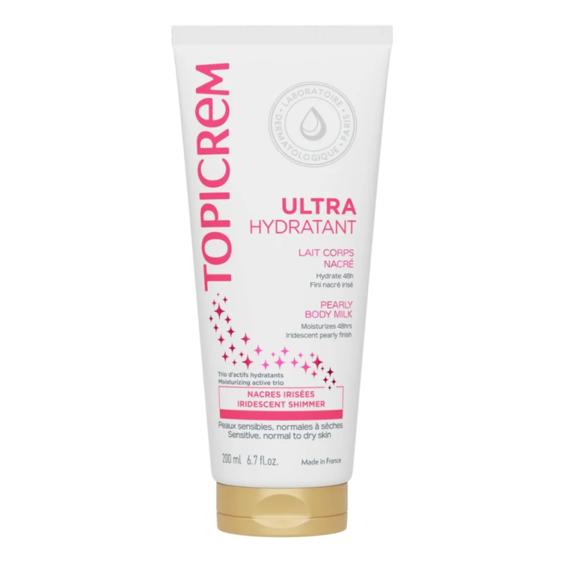 Topicrem – Ultra-Hydratant Nacré Corps - Lait sublimateur hydratant 24h, 200 ml Topicrem – Ultra-Hydratant Nacré Corps - Lait sublimateur hydratant 24h, 200 ml