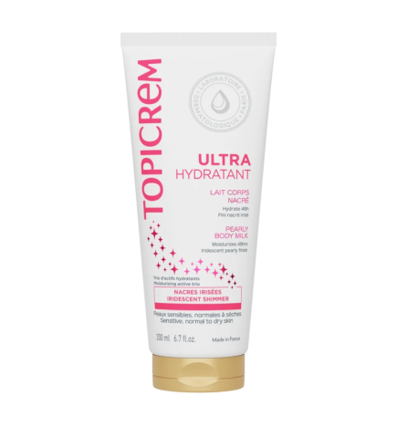 Topicrem – Ultra-Hydratant Nacré Corps - Lait sublimateur hydratant 24h, 200 ml