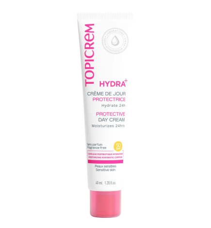 Topicrem – Hydra+ Crème de jour protectrice SPF50, 40 ml