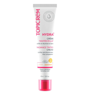 Topicrem – Hydra+ Crème teintée éclat SPF50 claire, 40 ml