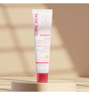 Topicrem – Hydra+ Crème teintée éclat SPF50 claire, 40 ml