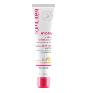 Topicrem – Hydra+ Crème teintée éclat SPF50 medium, 40 ml