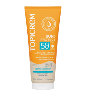 Topicrem – Sun Protect Lait solaire SPF50+ + Gelée fraîche après-soleil, 200 ml + 50 ml