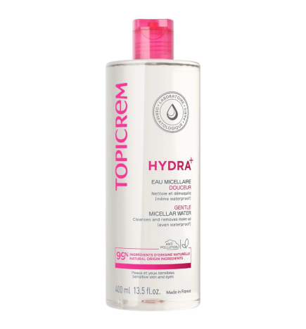 Topicrem – Hydra+ Eau micellaire douceur, 400 ml