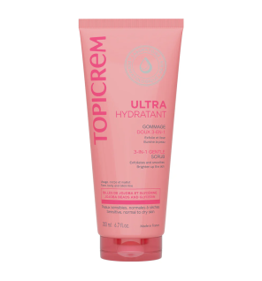 Topicrem – Ultra-hydratant Gommage doux 3-en-1, 200 ml