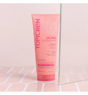 Topicrem – Ultra-hydratant Gommage doux 3-en-1, 200 ml