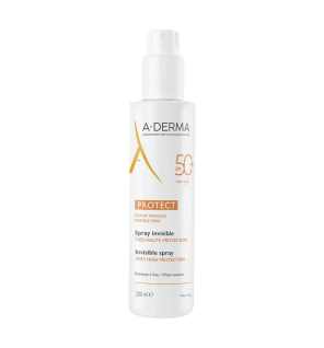 A-Derma – Protect Spray Solaire Invisible SPF50+, 200 ml