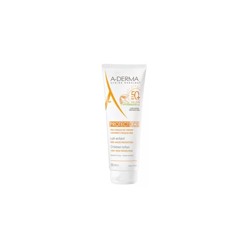A-Derma – Protect Kids Lait Enfant Très Haute Protection SPF50+, 250 ml