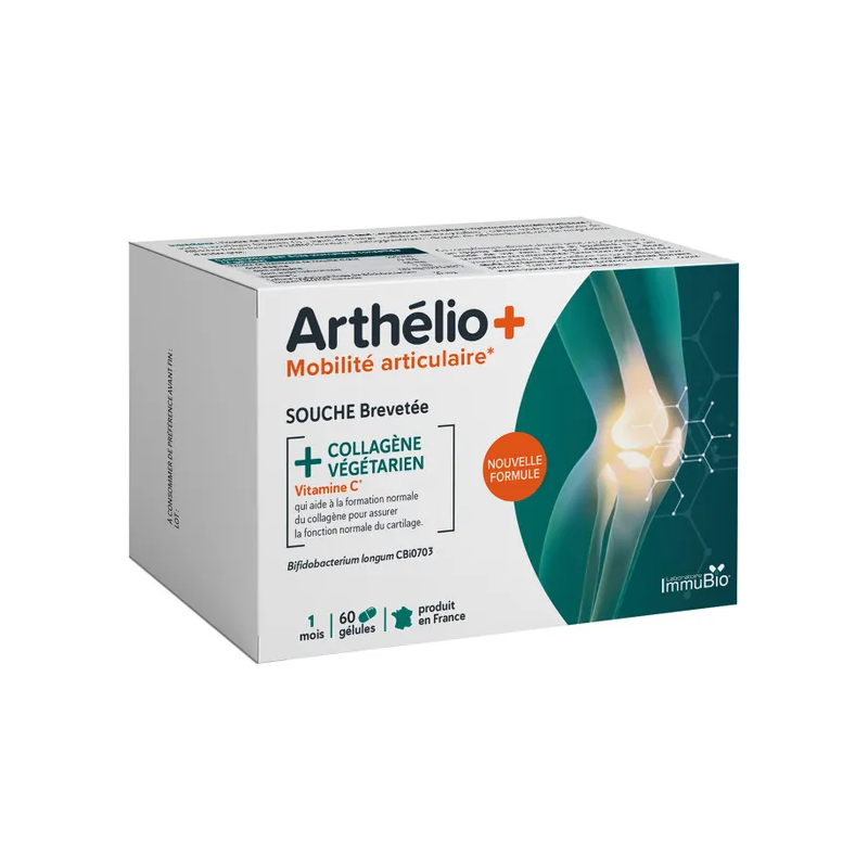 ImmuBio – Arthélio + Mobilité Articulaire au Collagène Végétarien, 60 gélules ImmuBio – Arthélio + Mobilité Articulaire au Collagène Végétarien, 60 gélules