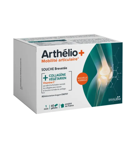 ImmuBio – Arthélio + Mobilité Articulaire au Collagène Végétarien, 60 gélules