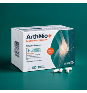 ImmuBio – Arthélio + Mobilité Articulaire au Collagène Végétarien, 60 gélules