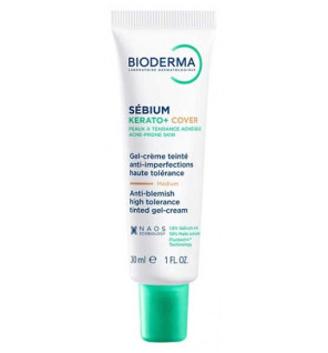 Bioderma – Sébium Kerato+ Cover Soin teinté anti-imperfections, 30 ml