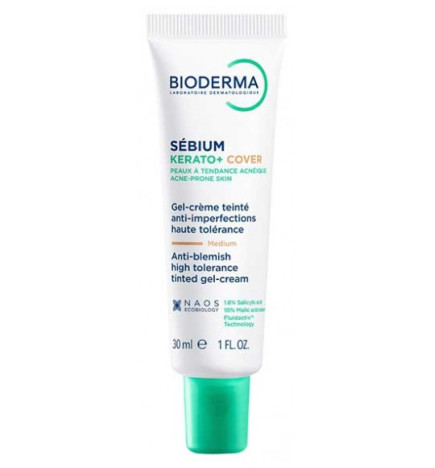 Bioderma – Sébium Kerato+ Cover Soin teinté anti-imperfections, 30 ml
