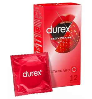 Durex – Sexy Fraise préservatifs, 12 unités
