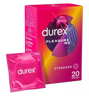 Durex – Préservatifs Pleasure Me, 20 unités