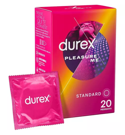 Durex – Préservatifs Pleasure Me, 20 unités