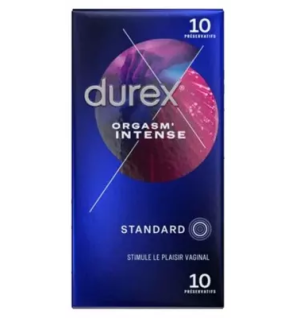Durex – Orgasm'Intense préservatifs, 10 unités