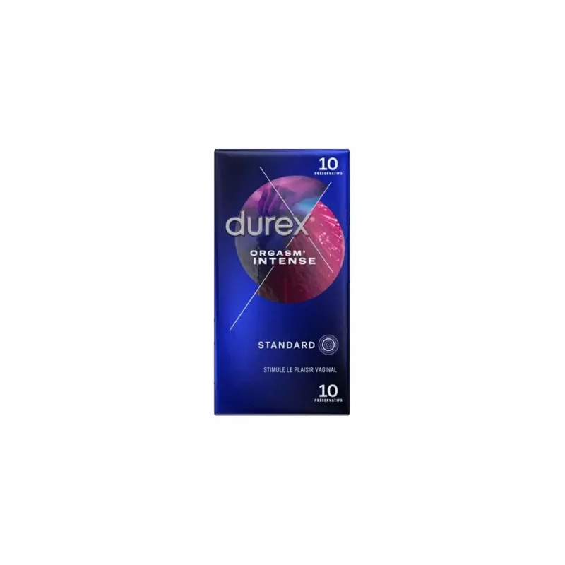 Durex – Orgasm'Intense préservatifs, 10 unités
