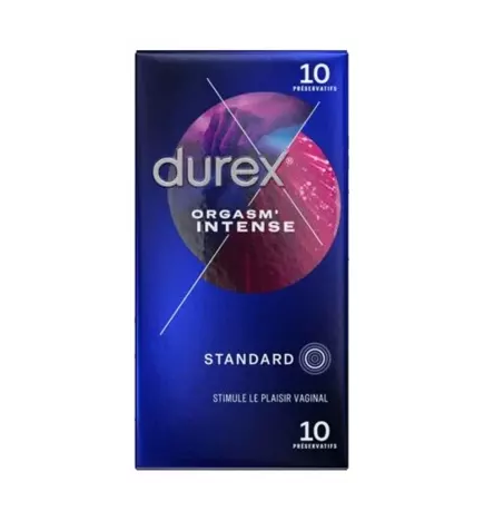 Durex – Orgasm'Intense préservatifs, 10 unités