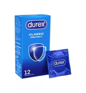 Durex – Préservatifs Classic Protect, 12 unités