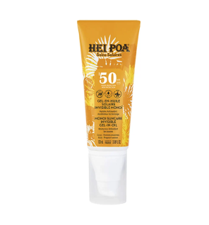 Hei Poa – Gel-en-Huile Solaire Invisible Monoï SPF50, 100 ml
