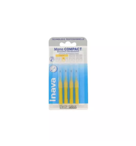 Inava – Brossettes interdentaires Mono Compact étroit 1 mm, 4 + 2 offertes